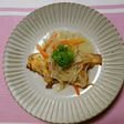 ヨウサマの減塩カレイのもやし餡かけ