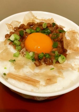 ネバフワが最高★納豆メレンゲ卵のうどん-レシピのメイン写真