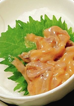 むくみ防止♪塩辛をさっぱり食べる-レシピのメイン写真