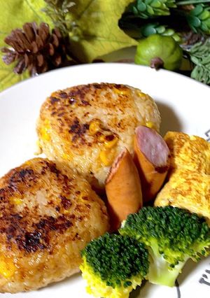 味噌バターコーン焼きおにぎり-レシピのメイン写真