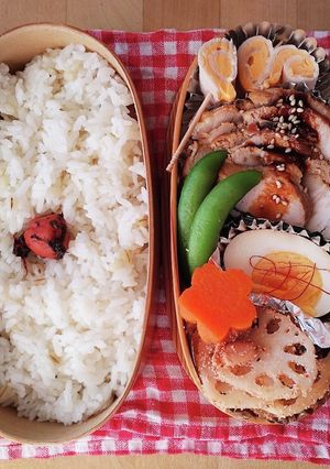 お弁当★焦がしニンニクバター明太レンコン-レシピのメイン写真