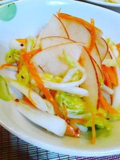 冬の酢の物リンゴと白菜-レシピのメイン写真