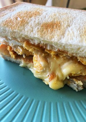 簡単☆食パンで美味しい☆卵チーズサンド☆-レシピのメイン写真