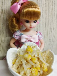 リカちゃん♡もやしコーンマヨ☪︎*。-レシピのメイン写真