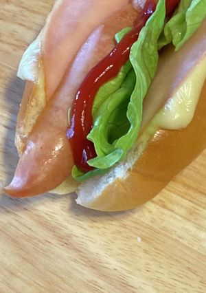 時短、簡単、ハムとチーズのホットドック-レシピのメイン写真