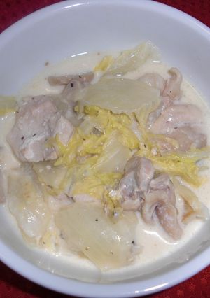 白菜と鶏肉のクリーム煮-レシピのメイン写真