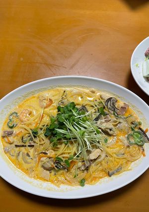 エビクリームスープパスタ-レシピのメイン写真