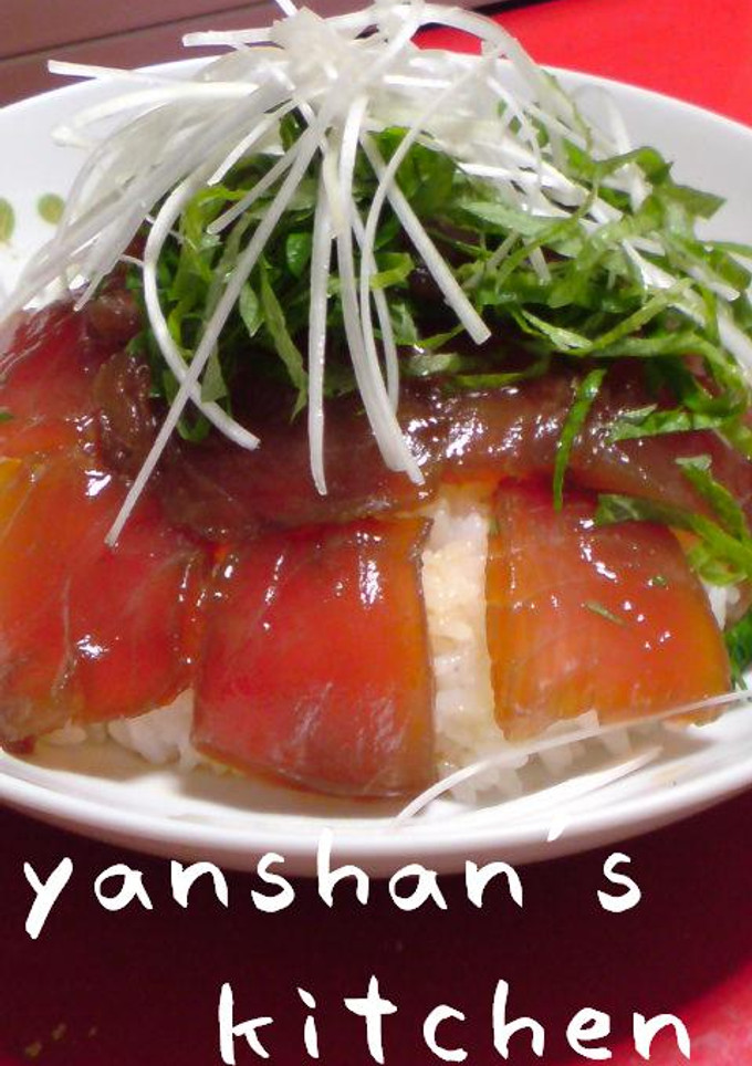 簡単定番☆まぐろの漬け丼-レシピのメイン写真