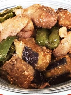 ナスとピーマンと豚肉のコク旨胡麻味噌炒め-レシピのメイン写真