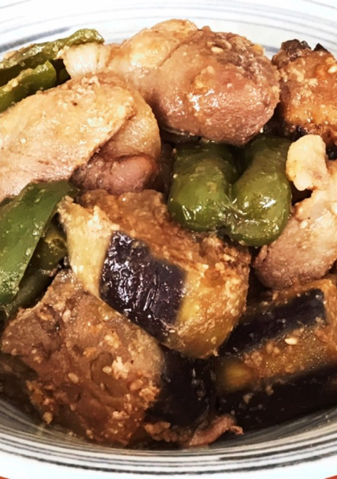 ナスとピーマンと豚肉のコク旨胡麻味噌炒め-レシピのメイン写真