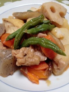筑前煮風の煮物-レシピのメイン写真