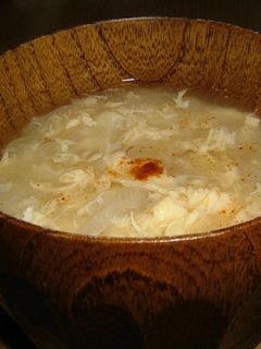 味噌汁に卵入れました。-レシピのメイン写真