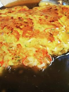 カニかまdeカニ玉風~甘酢あんかけ~-レシピのメイン写真
