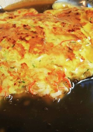 カニかまdeカニ玉風～甘酢あんかけ～-レシピのメイン写真