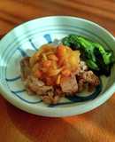 牛肉のきのこおろしソースがけ