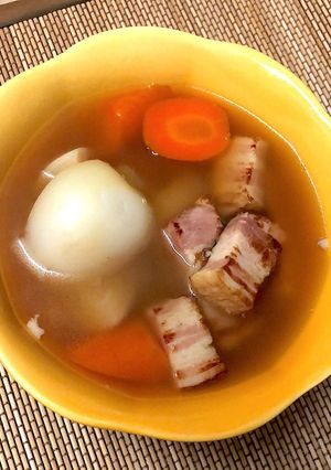 焦がしベーコン&とろとろ♡蕪のスープ-レシピのメイン写真
