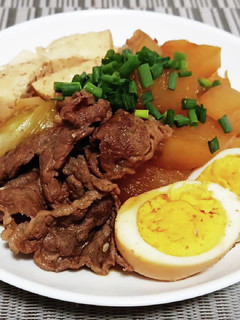 超簡単!牛肉と大根と豆腐の甘辛煮込み!-レシピのメイン写真