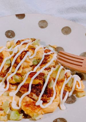 夫考案♡ブロッコリーの茎で卵焼き♡-レシピのメイン写真