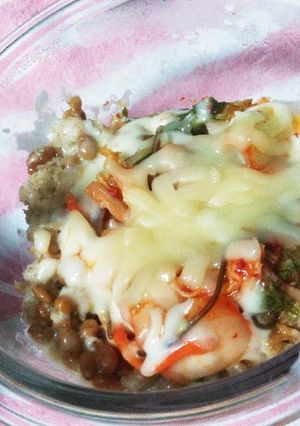 納豆キムチーズオートミール-レシピのメイン写真