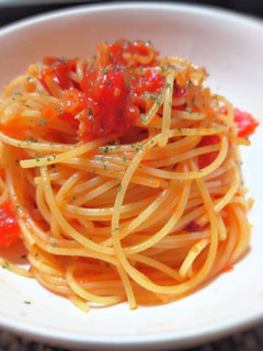 ありそうで無かった生姜のトマトパスタ-レシピのメイン写真
