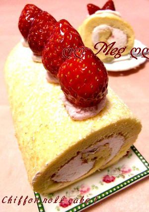 ❤シフォンロールケーキ❤ほわんほわ～ん✿-レシピのメイン写真