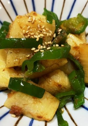 長芋とピーマンの和風炒め-レシピのメイン写真