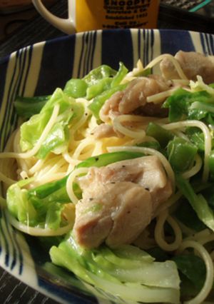 鶏肉とキャベツのゴルゴンゾーラパスタ-レシピのメイン写真