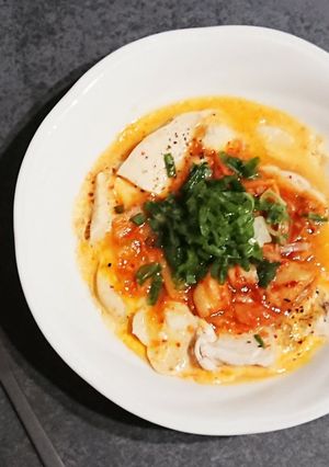 レンジでおつまみ：鶏むね肉のキム玉-レシピのメイン写真