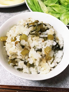蕪の葉飯-レシピのメイン写真