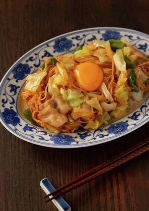 甘辛みそで炒める！回鍋肉風焼ビーフン-レシピのメイン写真