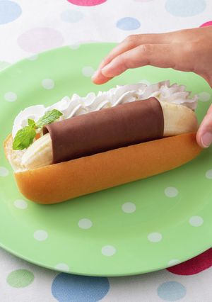 くるくるチョコバナナドッグ-レシピのメイン写真