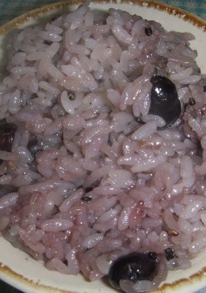 黒豆とゴマの黒おこわ-レシピのメイン写真