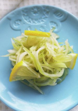 食品ロスを減らす　大根の皮のレモン漬け-レシピのメイン写真