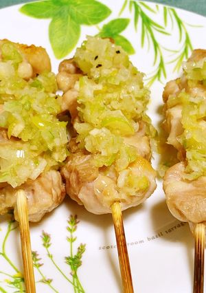 マカ入りネギ塩ダレの焼き鳥-レシピのメイン写真