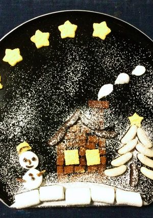 ♡お菓子でクリスマスのアートプレート♡-レシピのメイン写真