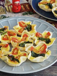 おもてなしにも♥「餃子皮」でミニキッシュ-レシピのメイン写真