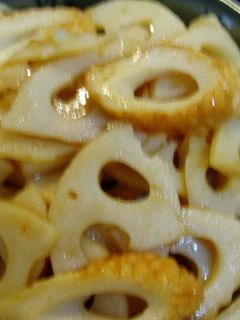 ヘルシー!れんこんとちくわの甘辛煮!-レシピのメイン写真