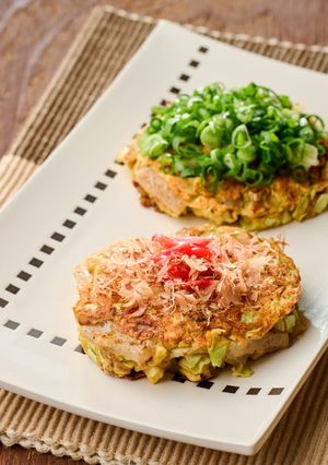 低糖質牛丼の具でお好み焼き-レシピのメイン写真