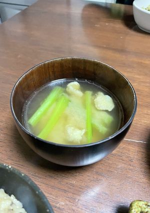 鶏皮とほうれん草の中華スープ-レシピのメイン写真