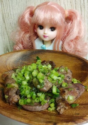 リカちゃん♡鶏ハツ➸♡ねぎ塩-レシピのメイン写真