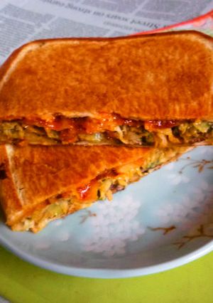 せみ餃子のホットサンド-レシピのメイン写真