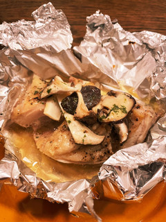 糖質オフきのこと鶏のホイル焼きクリスマス-レシピのメイン写真