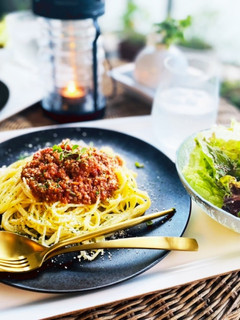 ミートソースのパスタ-レシピのメイン写真