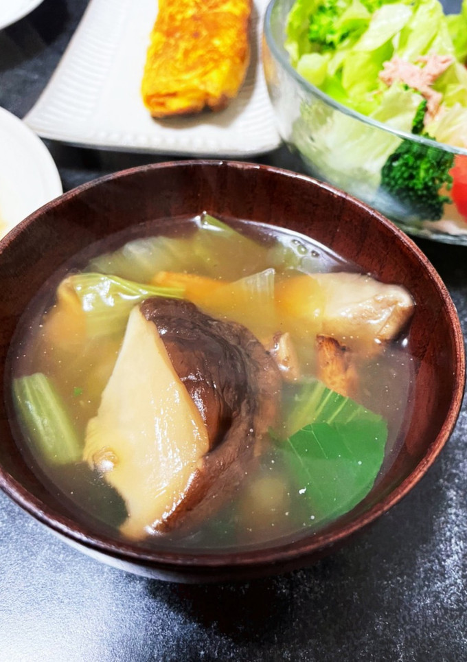 旨味たっぷり！しいたけのとろみスープ-レシピのメイン写真
