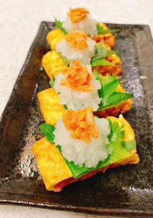 おつまみ＆おかずに♪ツナキムチの玉子焼き-レシピのメイン写真