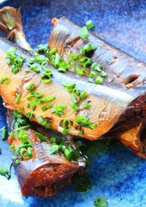 圧力鍋で骨までやわらか♫秋刀魚の甘露煮-レシピのメイン写真