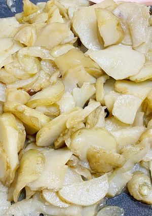 キクイモの皮ごと美味しい！塩味きんぴら　-レシピのメイン写真