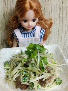 リカちゃん♡鶏レバーかいわれ鬼からしマヨ-レシピのメイン写真