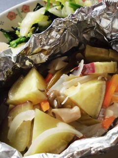 給食★サワラの吹き寄せ蒸し-レシピのメイン写真