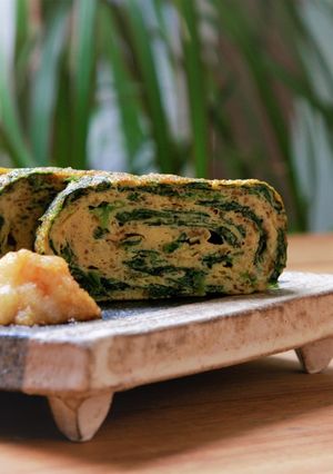 朝食やお弁当にも！テフ入りヘルシー卵焼き-レシピのメイン写真